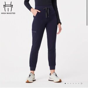 FIGS high waisted Zamora joggers scrub pants small TALL
